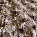 Frazada Corderito 200x230cm Dakota Invierno 2kg Color Marrón