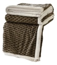 Frazada Corderito 200x230cm Dakota Invierno 2kg Color Marrón