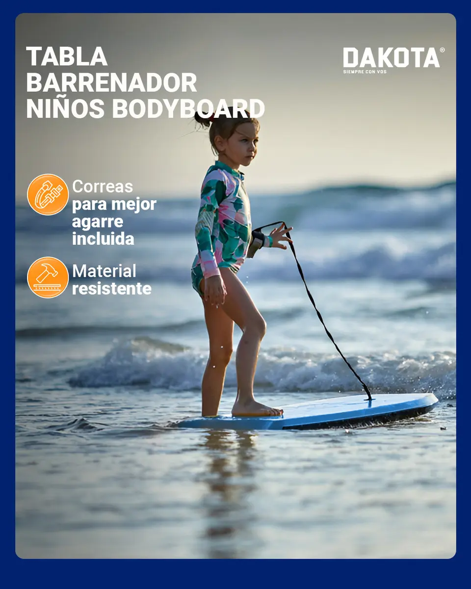 Tabla Barrenador Niños Bodyboard 73cm Playa Surf Bel Color Azul