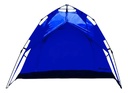 Carpa Azul Dakota Para Camping 4 Personas 2,00 X 2,00 X 1,35 M Con Techo Armado Automático