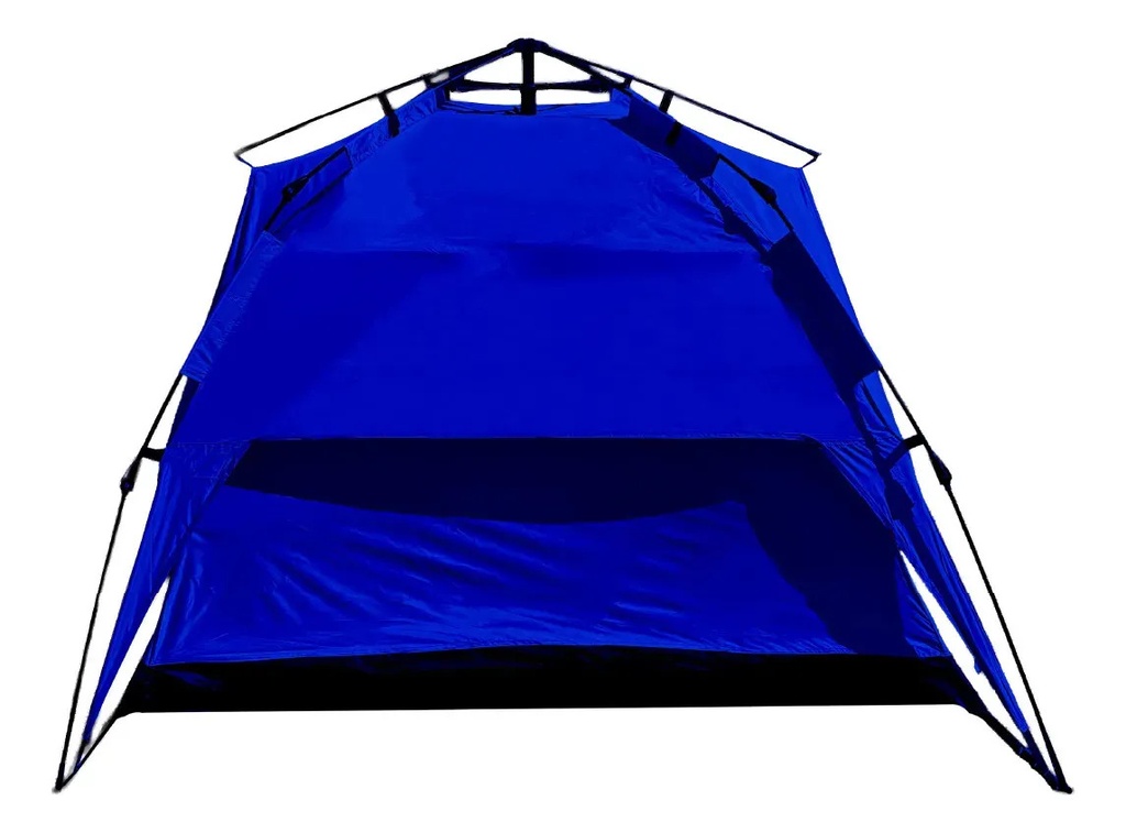 Carpa Azul Dakota Para Camping 4 Personas 2,00 X 2,00 X 1,35 M Con Techo Armado Automático