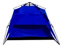 Carpa Azul Dakota Para Camping 4 Personas 2,00 X 2,00 X 1,35 M Con Techo Armado Automático