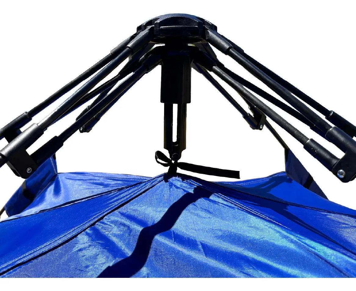Carpa Azul Dakota Para Camping 4 Personas 2,00 X 2,00 X 1,35 M Con Techo Armado Automático