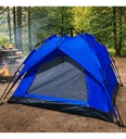 Carpa Azul Dakota Para Camping 4 Personas 2,00 X 2,00 X 1,35 M Con Techo Armado Automático