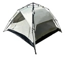 Carpa Beige Dakota Para Camping 4 Personas 2,00 X 2,00 X 1,35 M Con Techo Armado Automático