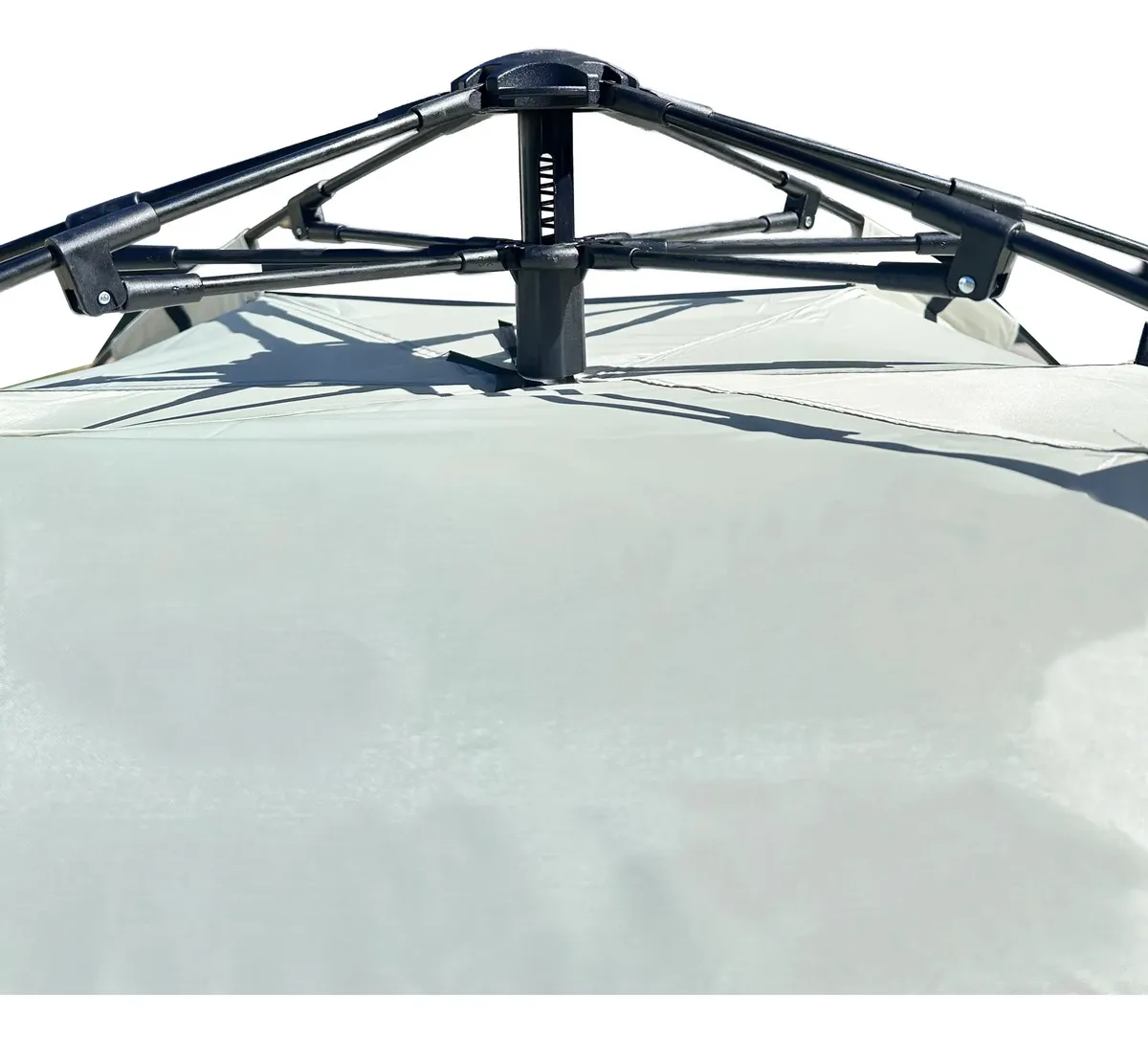 Carpa Beige Dakota Para Camping 4 Personas 2,00 X 2,00 X 1,35 M Con Techo Armado Automático
