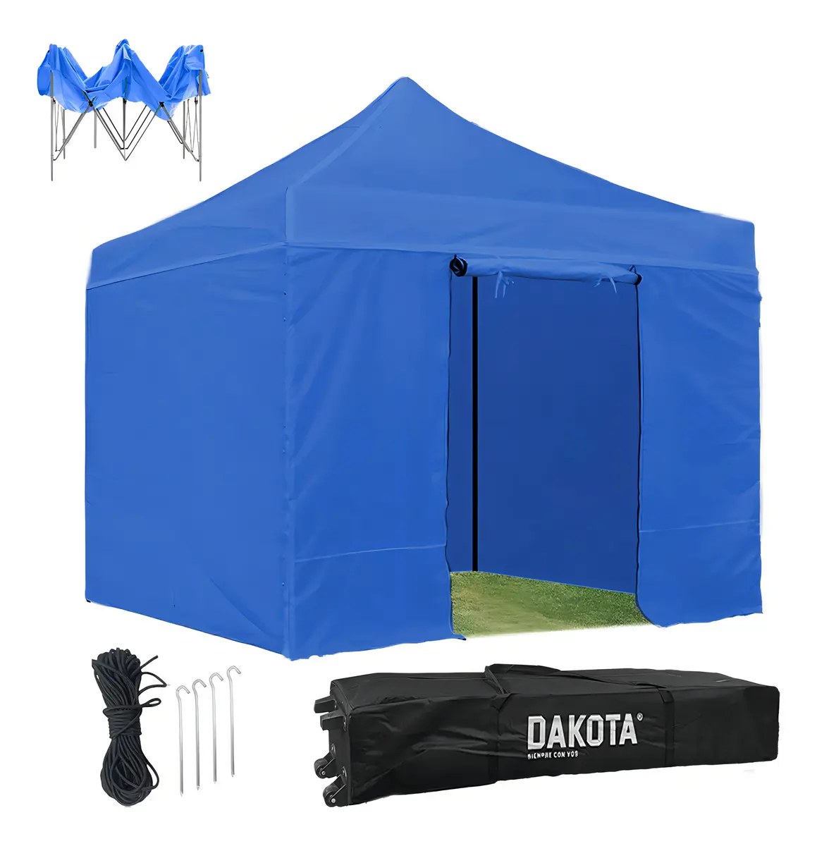 Gazebo Dakota Gz33p4 Color Azul 2.9m X 3m X 3m