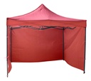 Gazebo Dakota Gz33p4 3x3 Autoarmable Paredes + Puerta + Estacas + Bolso - Color Rojo