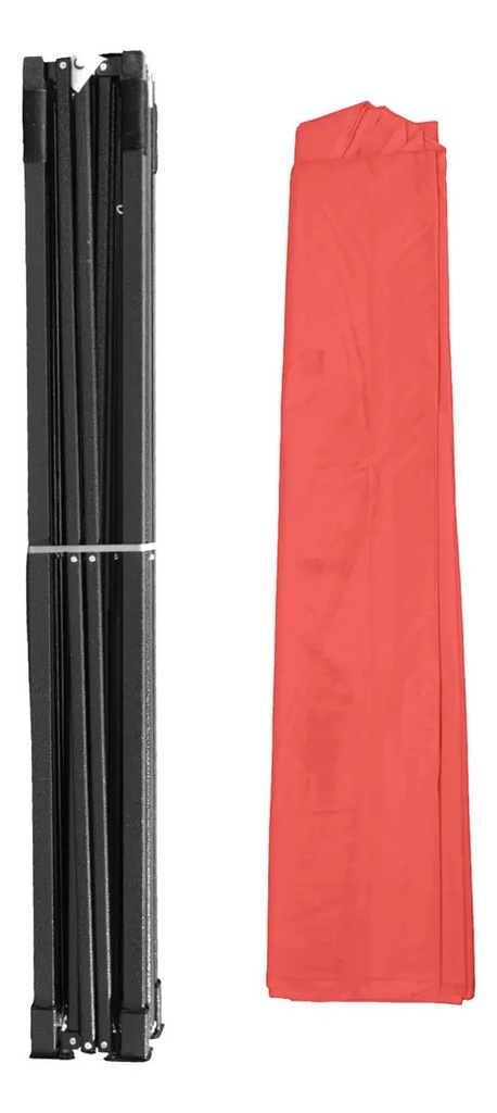 Gazebo Dakota Gz33p4 3x3 Autoarmable Paredes + Puerta + Estacas + Bolso - Color Rojo
