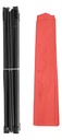Gazebo Dakota Gz33p4 3x3 Autoarmable Paredes + Puerta + Estacas + Bolso - Color Rojo