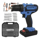 Taladro Dakota Con Maletín + Set De Mechas De Regalo Negro Y Azul 50 Hz