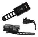 Kit Luces Led Usb Dakota Seguridad Bici Delantera Trasera Recargable Inalámbrica Negro