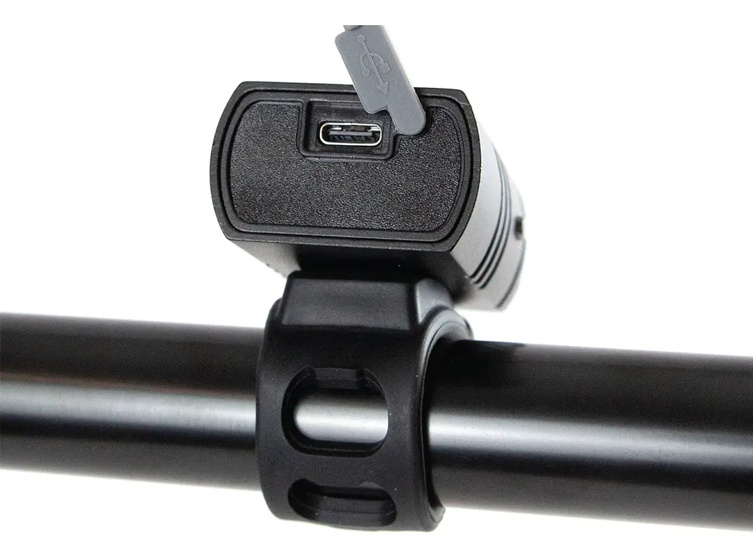 Kit Luces Led Usb Dakota Seguridad Bici Delantera Trasera Recargable Inalámbrica Negro