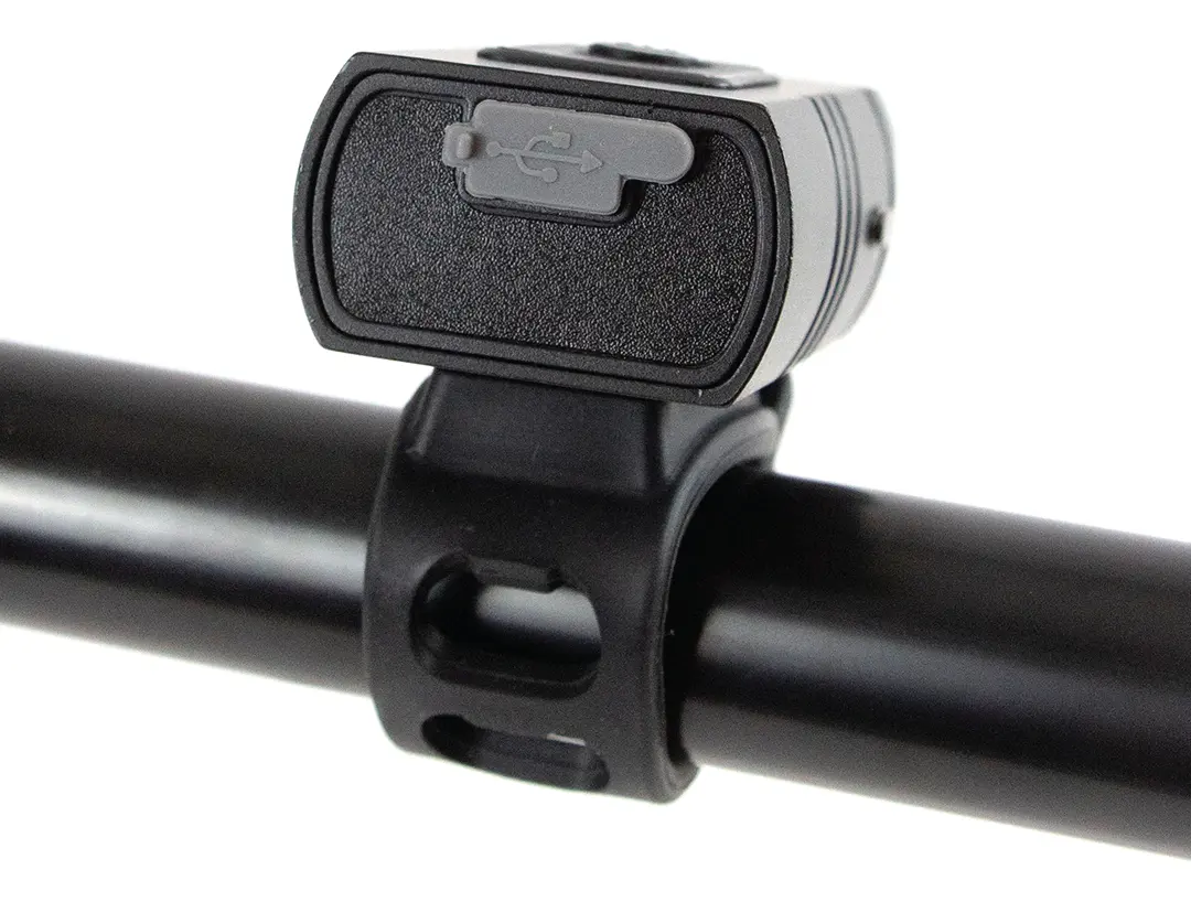 Kit Luces Led Usb Dakota Seguridad Bici Delantera Trasera Recargable Inalámbrica Negro