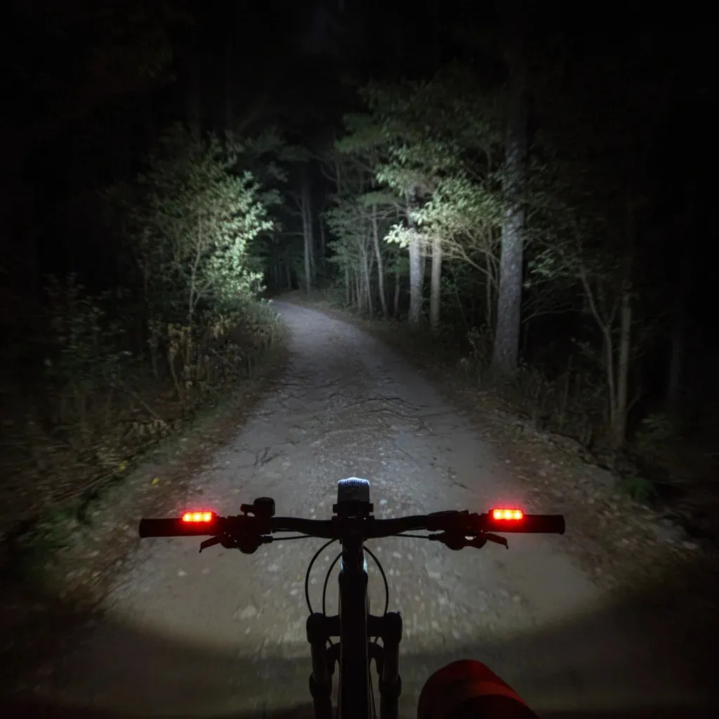 Kit Luces Usb Led Seguridad Bici Dakota 2218 Delantera Y Trasera + Color Negro