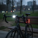 Kit Luces Usb Led Seguridad Bici Dakota 2218 Delantera Y Trasera + Color Negro