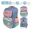 Mochila Infantil De Espalda Dakota Color Lila/verde Color Lila Verde