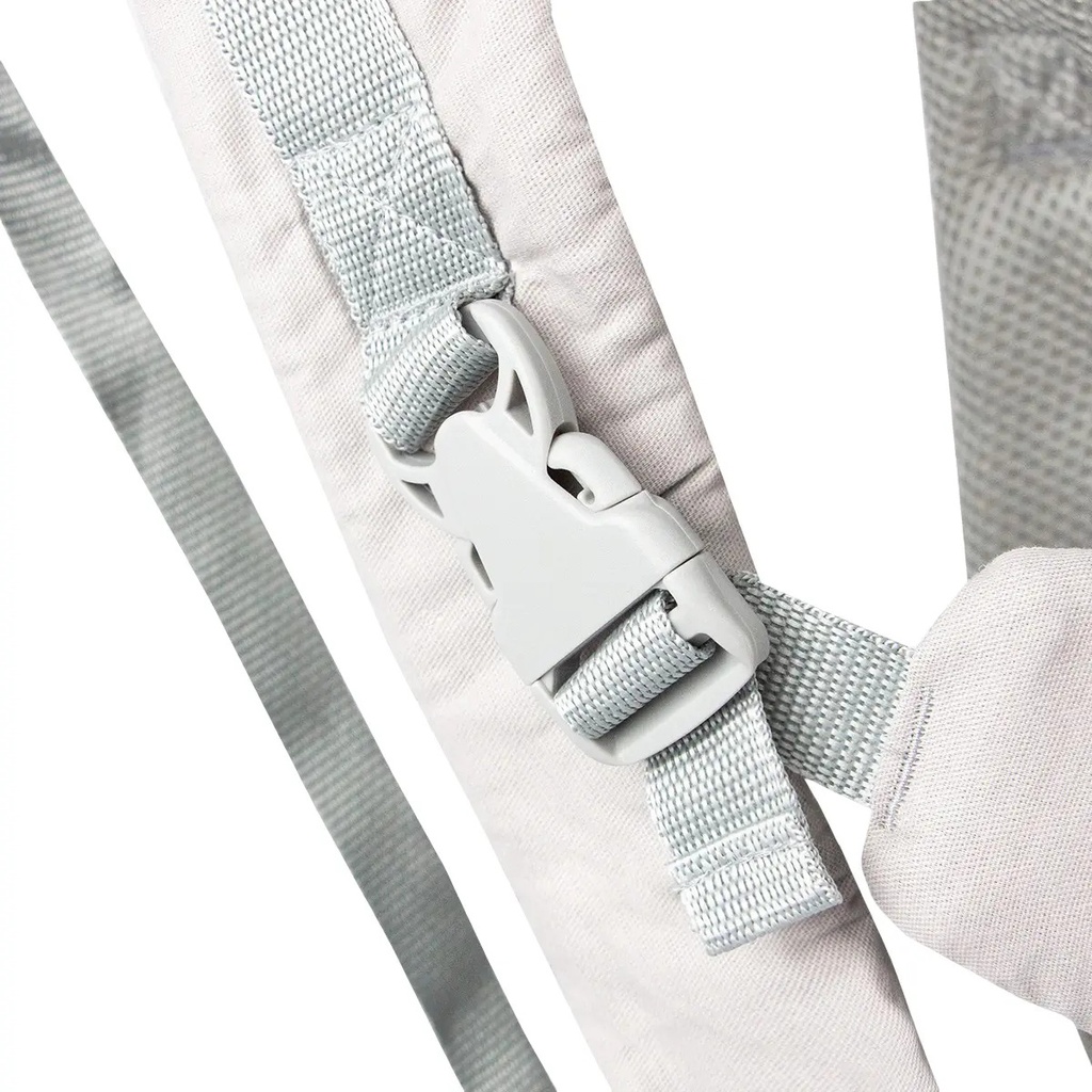 Mochila Fular Porta Bebe Canguro Multifuncional Dakota Hasta 10 Kg Color Gris Claro
