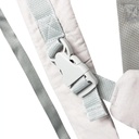 Mochila Fular Porta Bebe Canguro Multifuncional Dakota Hasta 10 Kg Color Gris Claro