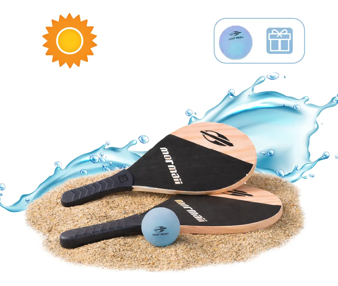 Kit Paleta De Pádel Con Pelota Bel Mormaii 481800 Color Negro