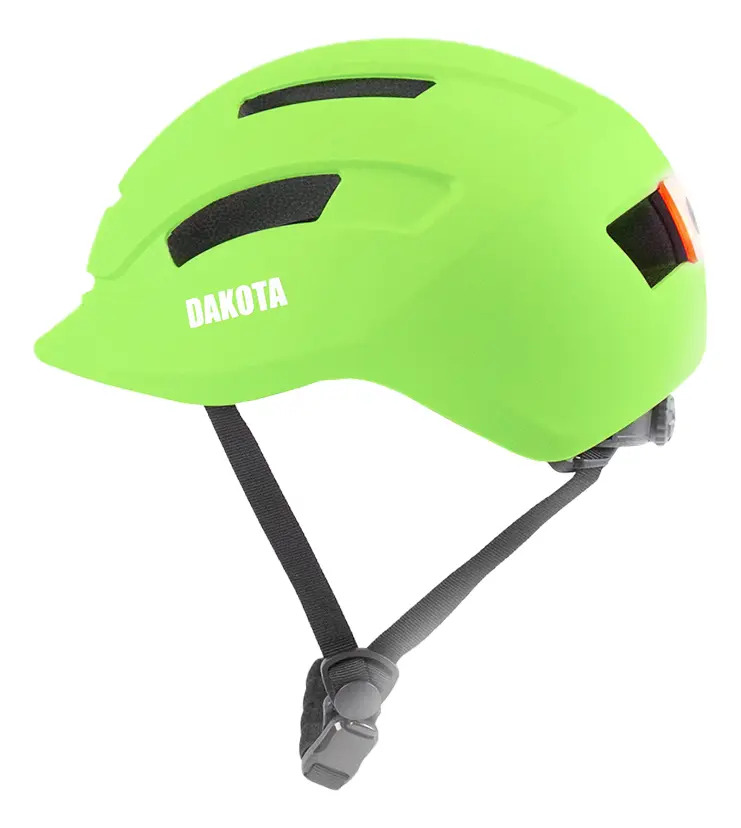 Casco Bicicleta Dakota Ciclismo Luz Led Color Verde L
