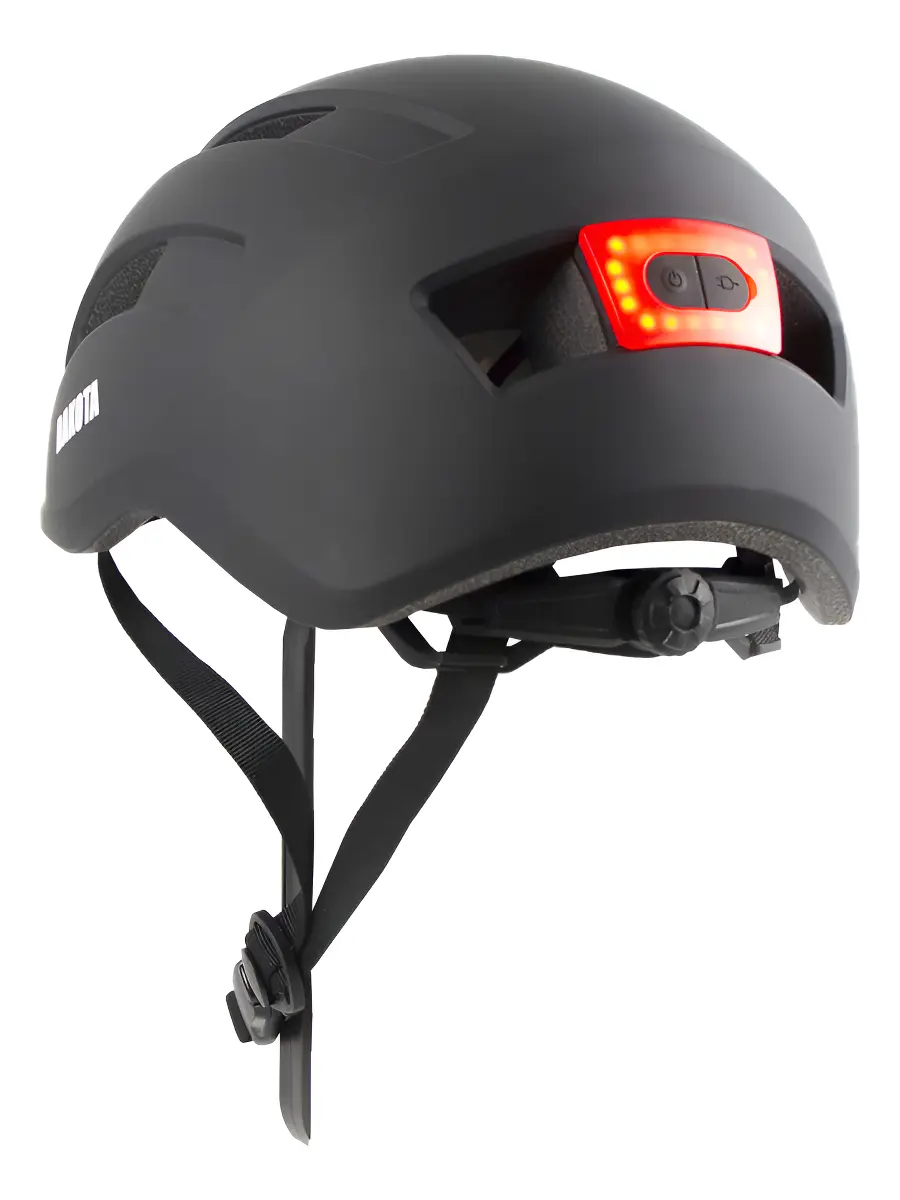 Casco Bicicleta Dakota Ciclimo Luz Led Color Negro Talle L