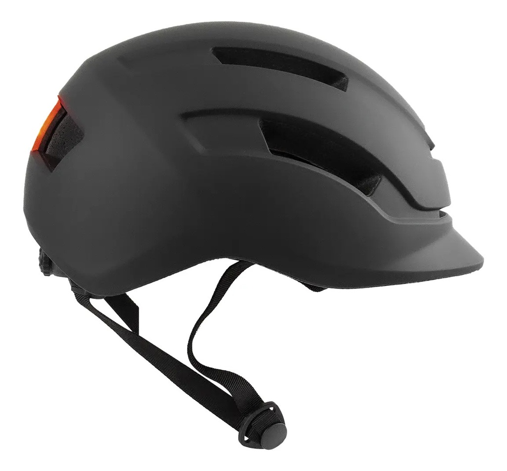 Casco Bicicleta Dakota Ciclimo Luz Led Color Negro Talle L