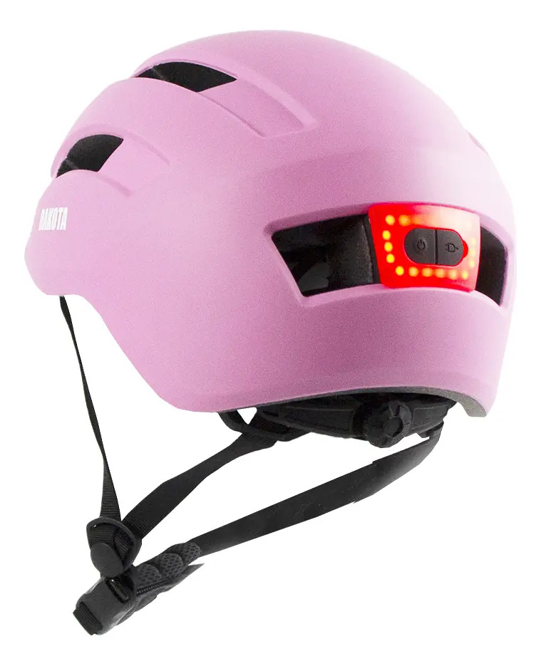 Casco Bicicleta Dakota Ciclismo Wx200l Luz Led Color Rosa L