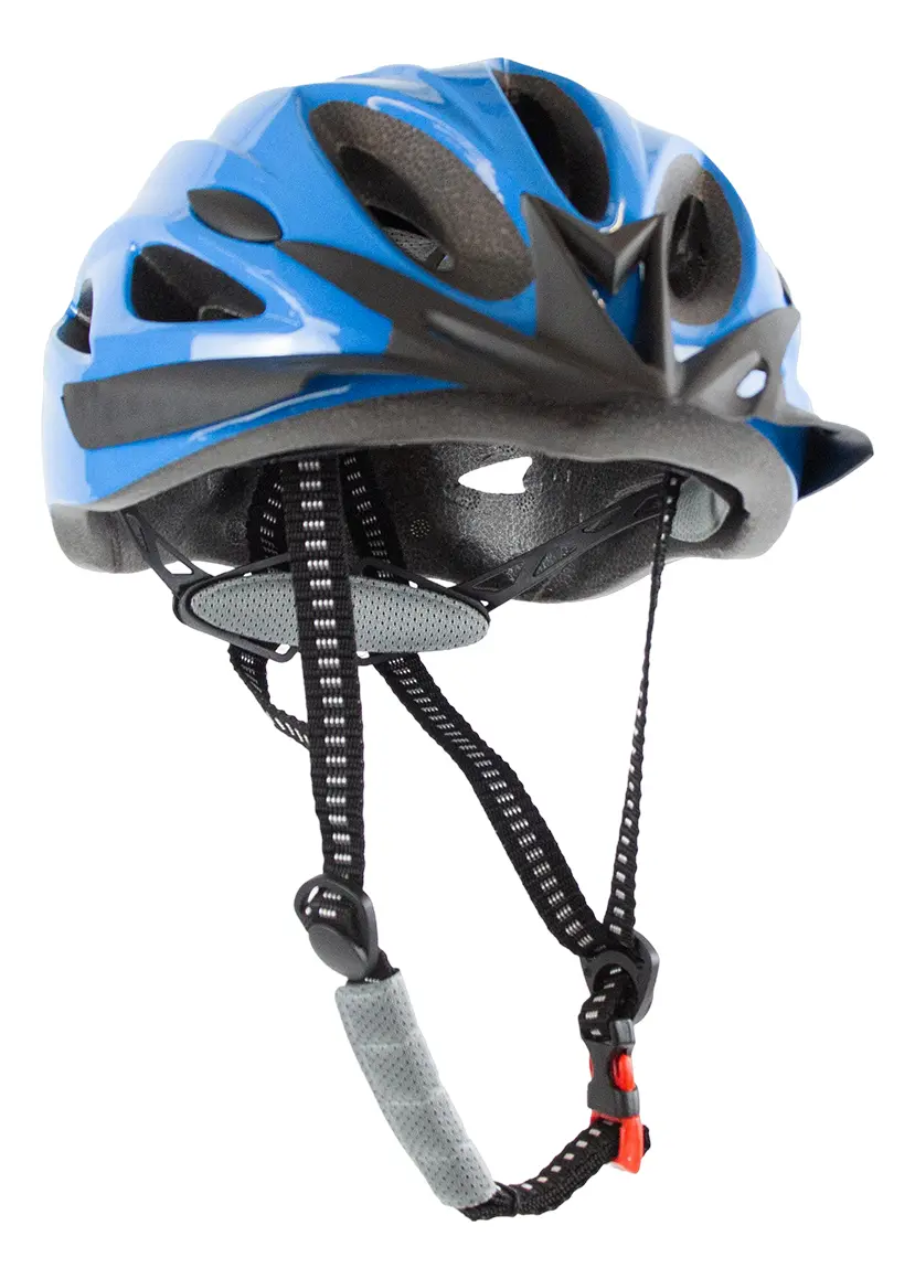 Casco Bicicleta Dakota Regulable Liviano Con Visera Ventilación Color Azul L
