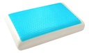 Almohada Inteligente Con Gel Dakota Viscoelástica Soporte Firme 40x60 Blanco Y Celeste Alm002 Blanco/celeste