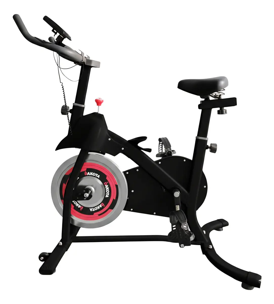 Bicicleta Fija Spinning Magnética Dakota Conexión Inalámbrica Negro