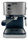 Cafetera Espresso 20 Bares Dakota Con Espumador De Leche + 4 Tazas Doble Vidrio 250 Ml Para Café Molido Negro