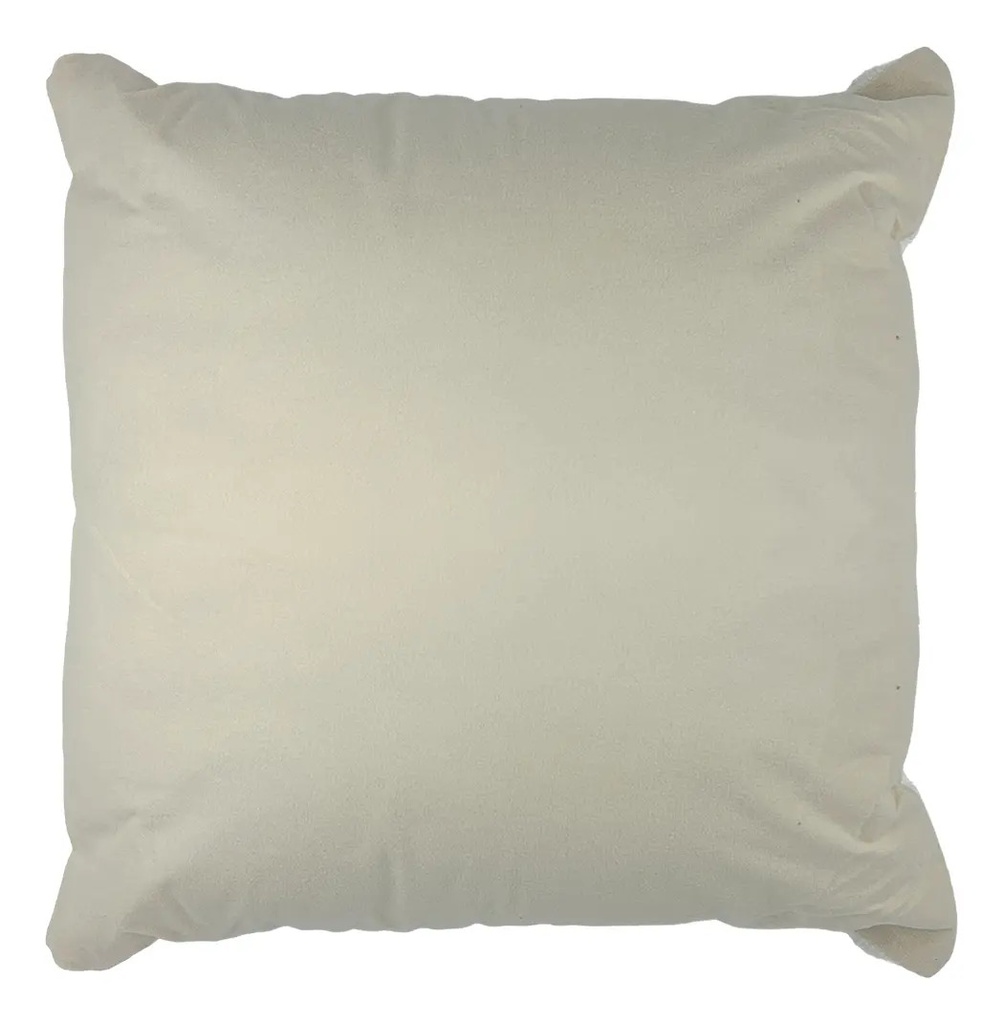 Combo 2 Almohadones Decorativos Pana Sintético Dakota Con Cierre Lavable 40x40 Beige Texturizado