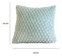 Combo 2 Almohadones Terciopelo Decorativo Dakota Con Cierre Lavable Color Verde Geométrico