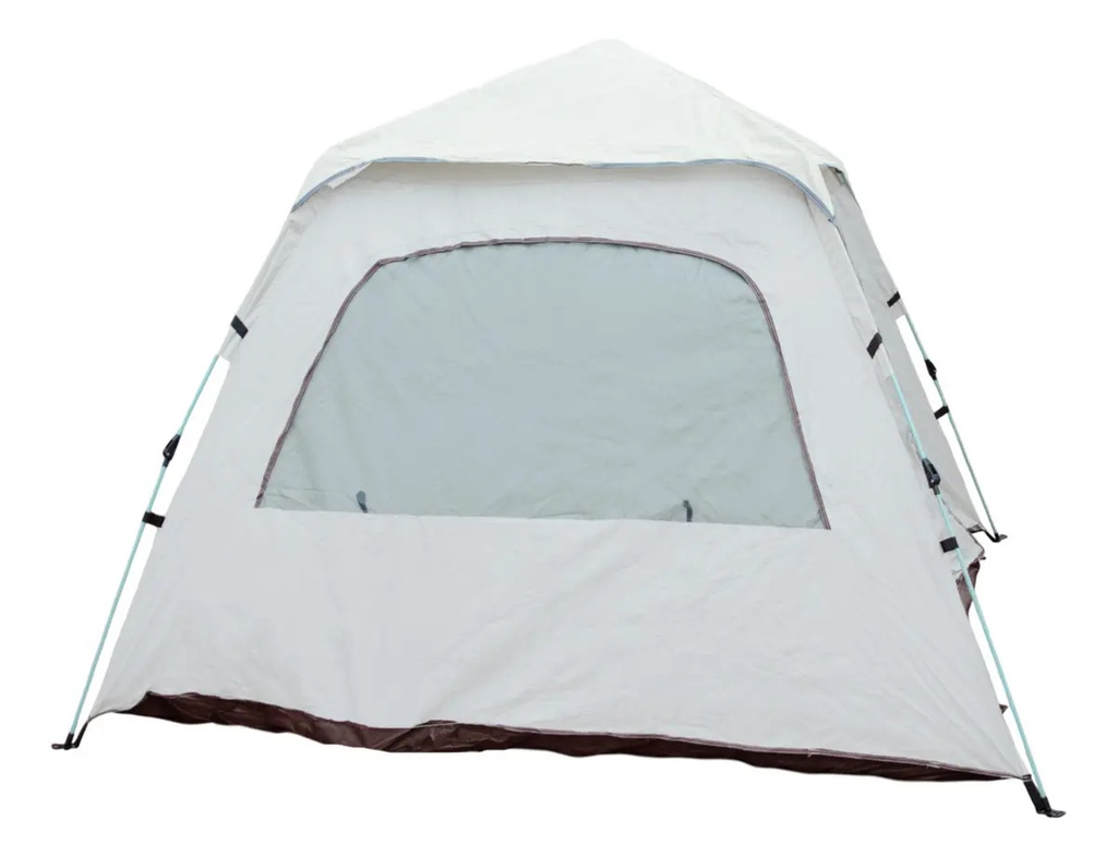 Carpa Autoarmable Para 6 Personas Dakota Automática 240x240x154cm Color Beige