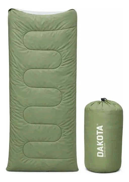 Combo Camping Dakota Colchón Inflable 2 Plazas + 2 Bolsas De Dormir Térmicas Azul Marino