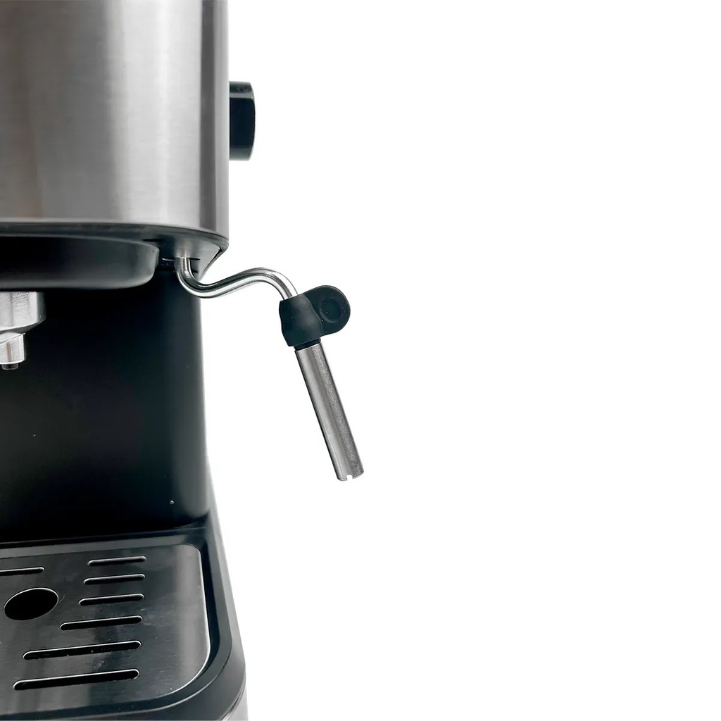 Cafetera Espresso Dakota 2 En 1 20 Bares 1.5l Con Espumador Plateado