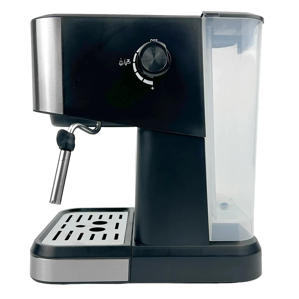 Cafetera Espresso Dakota 2 En 1 20 Bares 1.5l Con Espumador Plateado