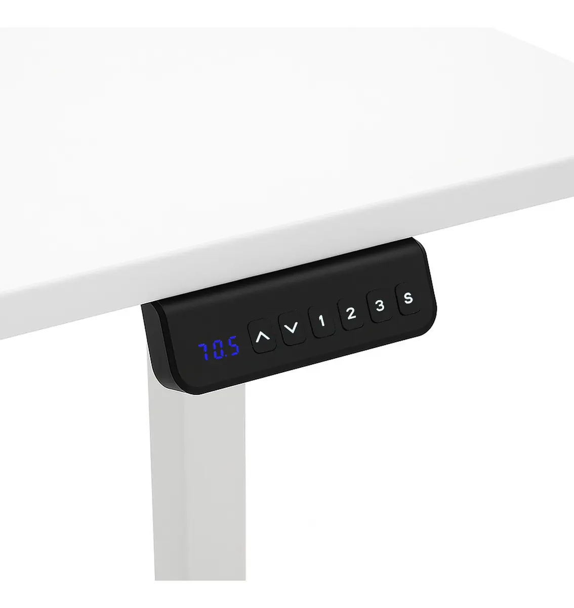 Escritorio Elevable Eléctrico Dakota Altura Regulable Blanco