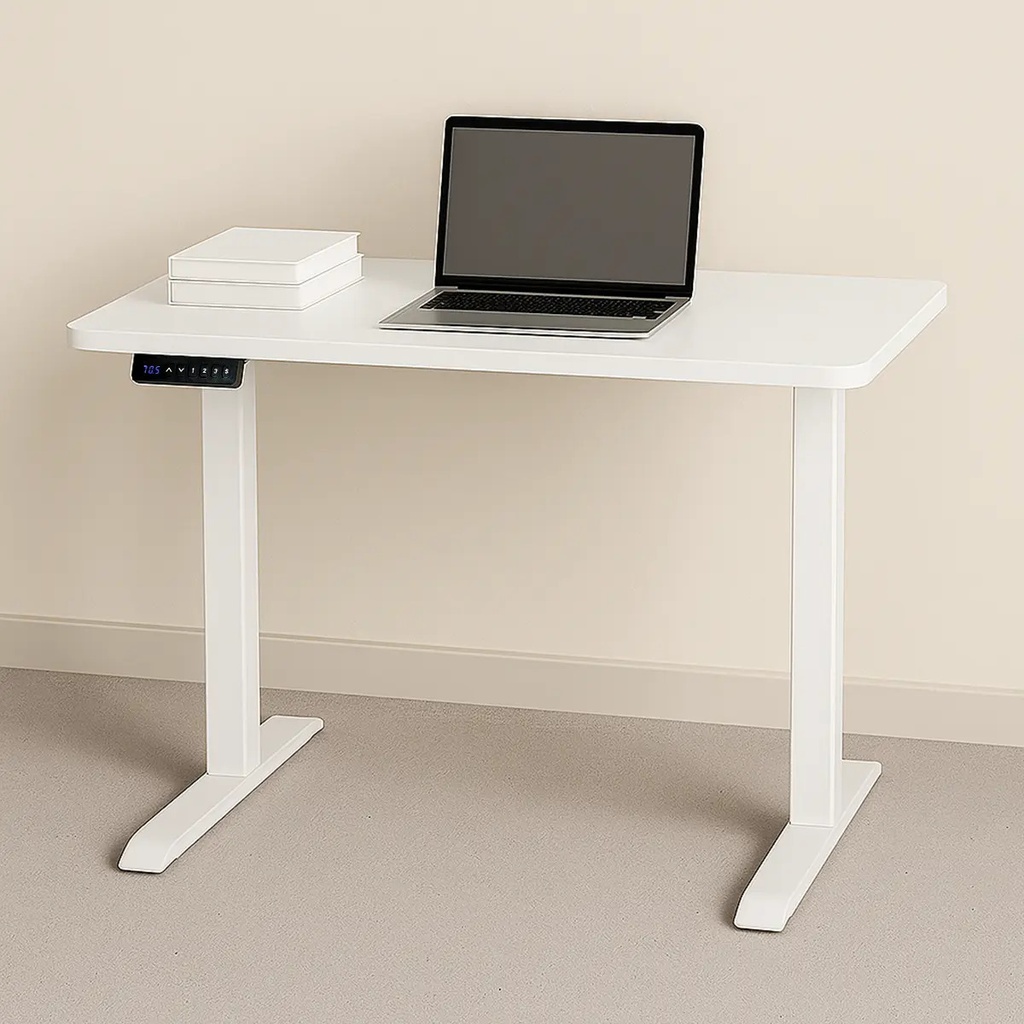 Escritorio Elevable Eléctrico Dakota Altura Regulable Blanco