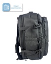 Mochila Viaje De Mano Carry On Dakota Compartimiento Calzados Notebook Negro Liso