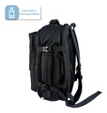 Mochila Viaje De Mano Carry On Dakota Compartimiento Calzados Notebook Negro Liso
