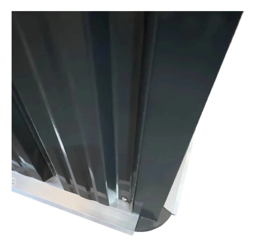 Cobertizo Dakota 182x150cm Acero Galvanizado Negro
