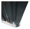 Cobertizo Dakota 182x150cm Acero Galvanizado Negro