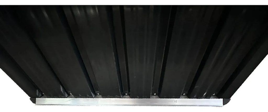 Cobertizo Dakota 182x150cm Acero Galvanizado Negro