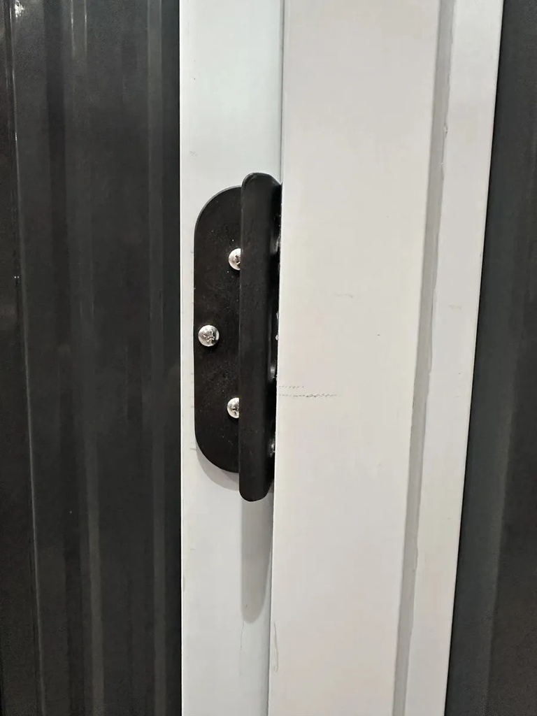Cobertizo Dakota 182x150cm Acero Galvanizado Negro