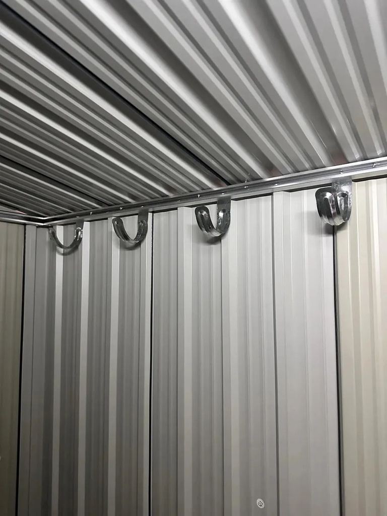 Cobertizo Dakota 182x150cm Acero Galvanizado Negro