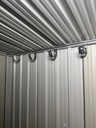 Cobertizo Dakota 182x150cm Acero Galvanizado Negro