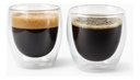 Set X2 Tazas Dakota Doble Vidrio Térmico 250ml Café Aislantes Calor Frío Transparente