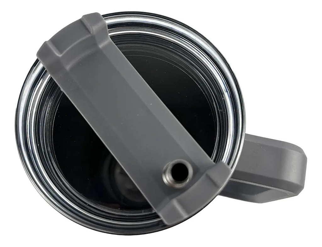 Vaso Térmico 1.2lt Dakota Acero Inoxidable Con Tapa + Sorbete Color Gris Oscuro Liso